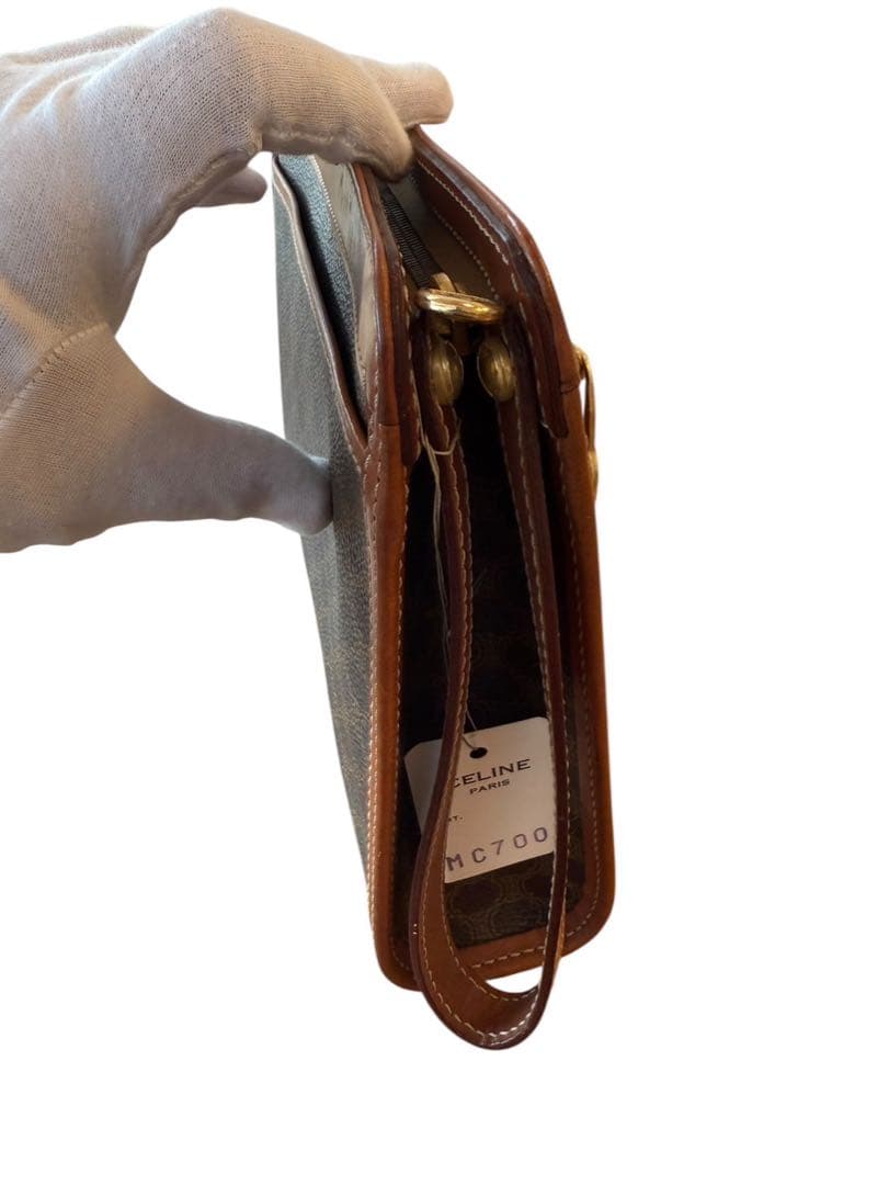 CELINE モノグラム レザー クラッチバッグ