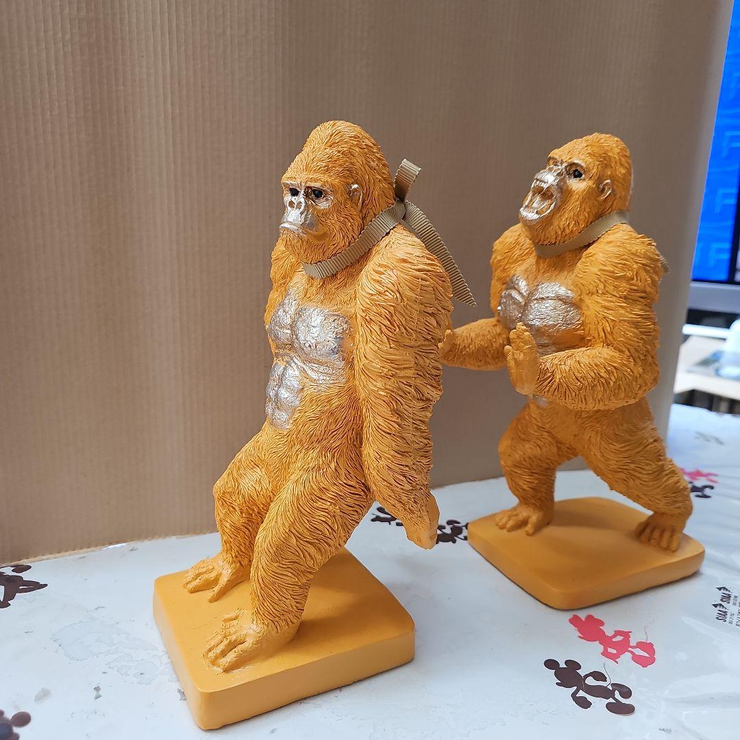 mia　ゴリラオレンジ(2/Set)　ブックエンド　新品未使用