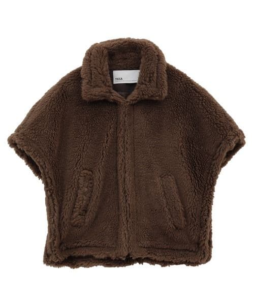 【TICCA】ウールファーポンチョ