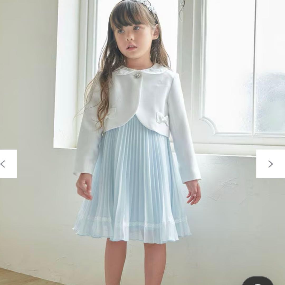 【美品】anyFAM ジャケット＋プリーツワンピース➕靴19cm➕ヘアゴム