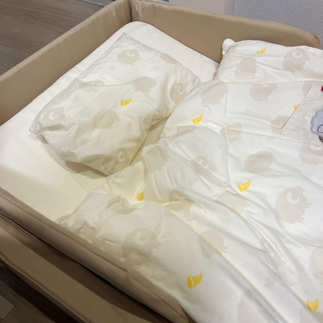 färska コンパクトベッド FIT-L LARGE ベージュ 夏用敷パッド付