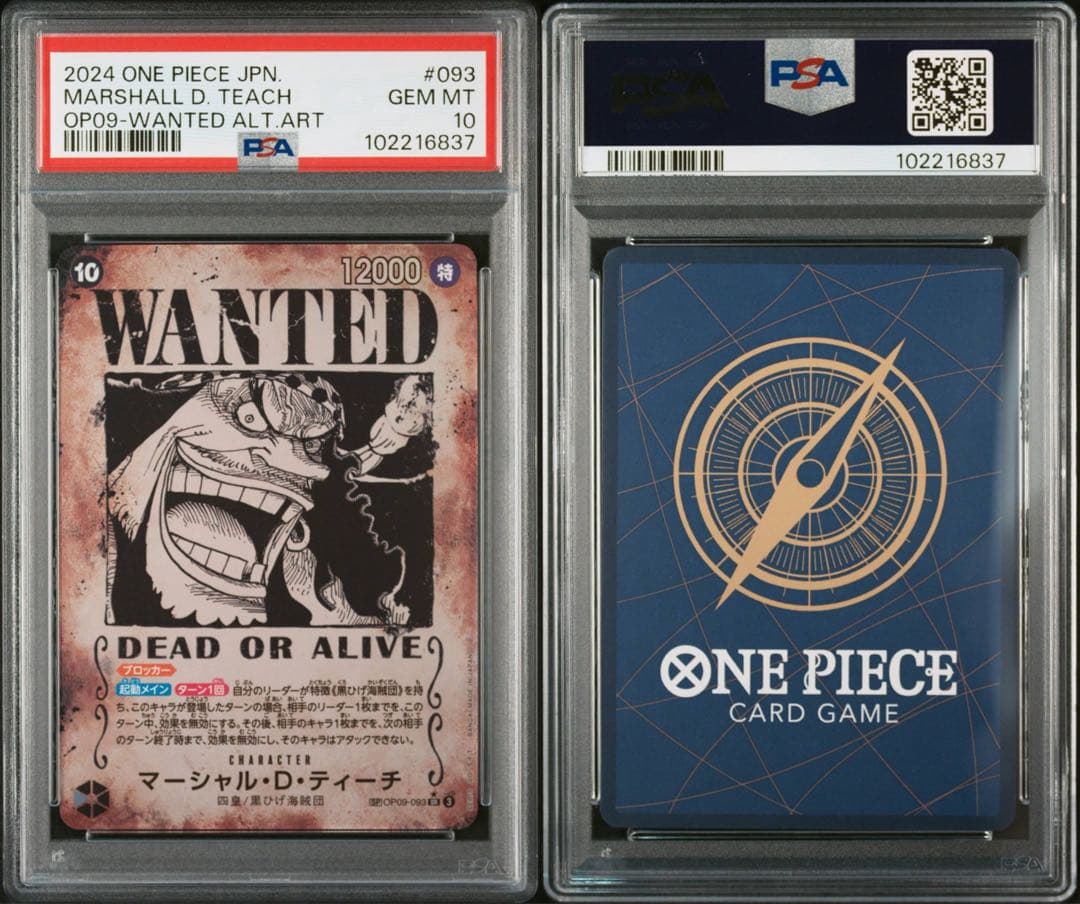 【PSA10】マーシャル・D・ティーチ SP OP09-093 wanted