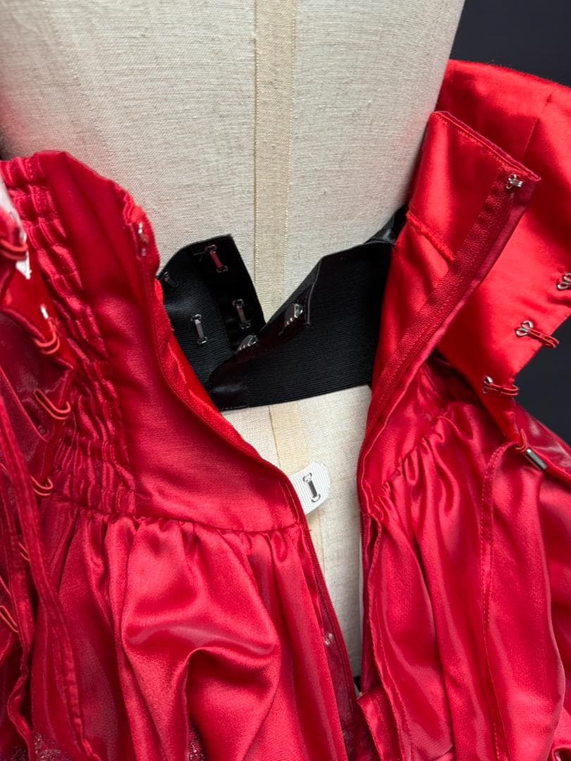 【ラファさま専用】赤 カラードレス リボン 豪華 パーティ 演奏会 7～11号