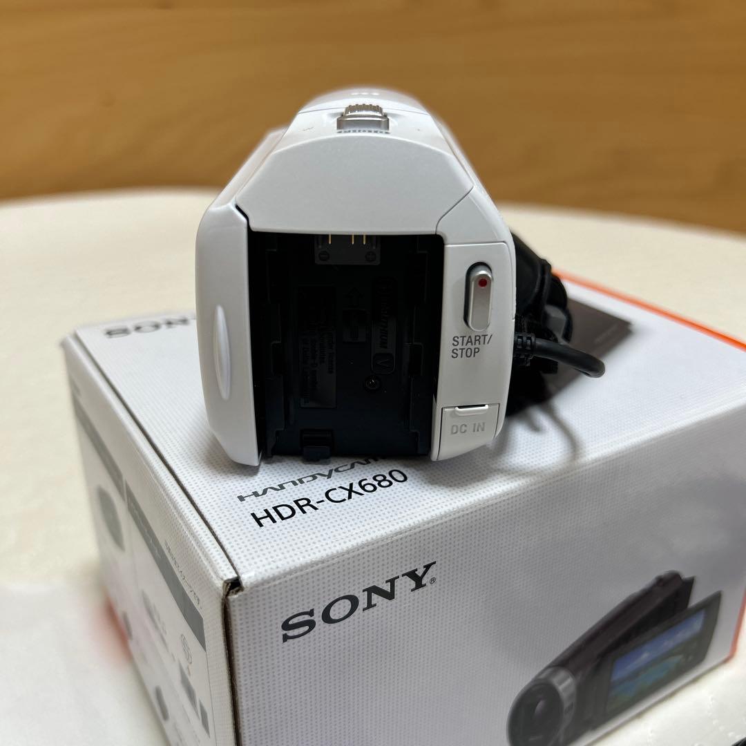 SONY ビデオカメラ HDR-CX680 ホワイト