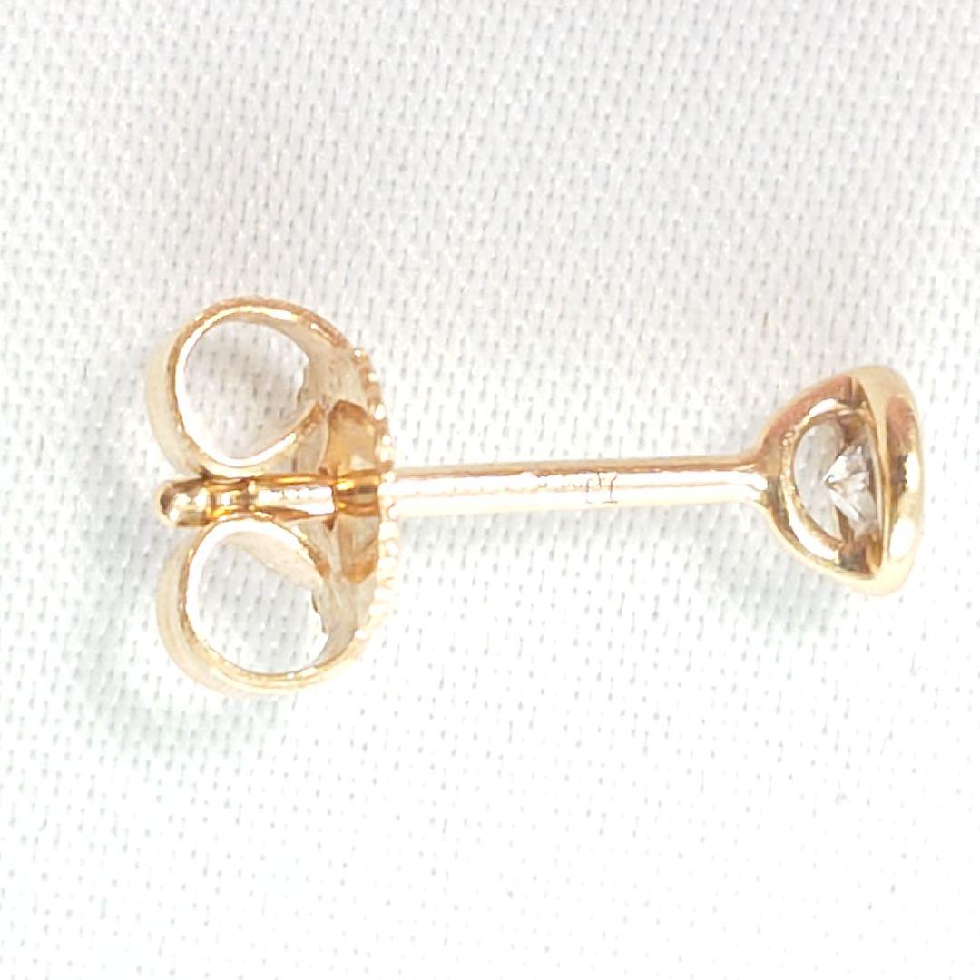 ティファニー K18 バイザヤード ダイヤ ピアス 片耳用 7147