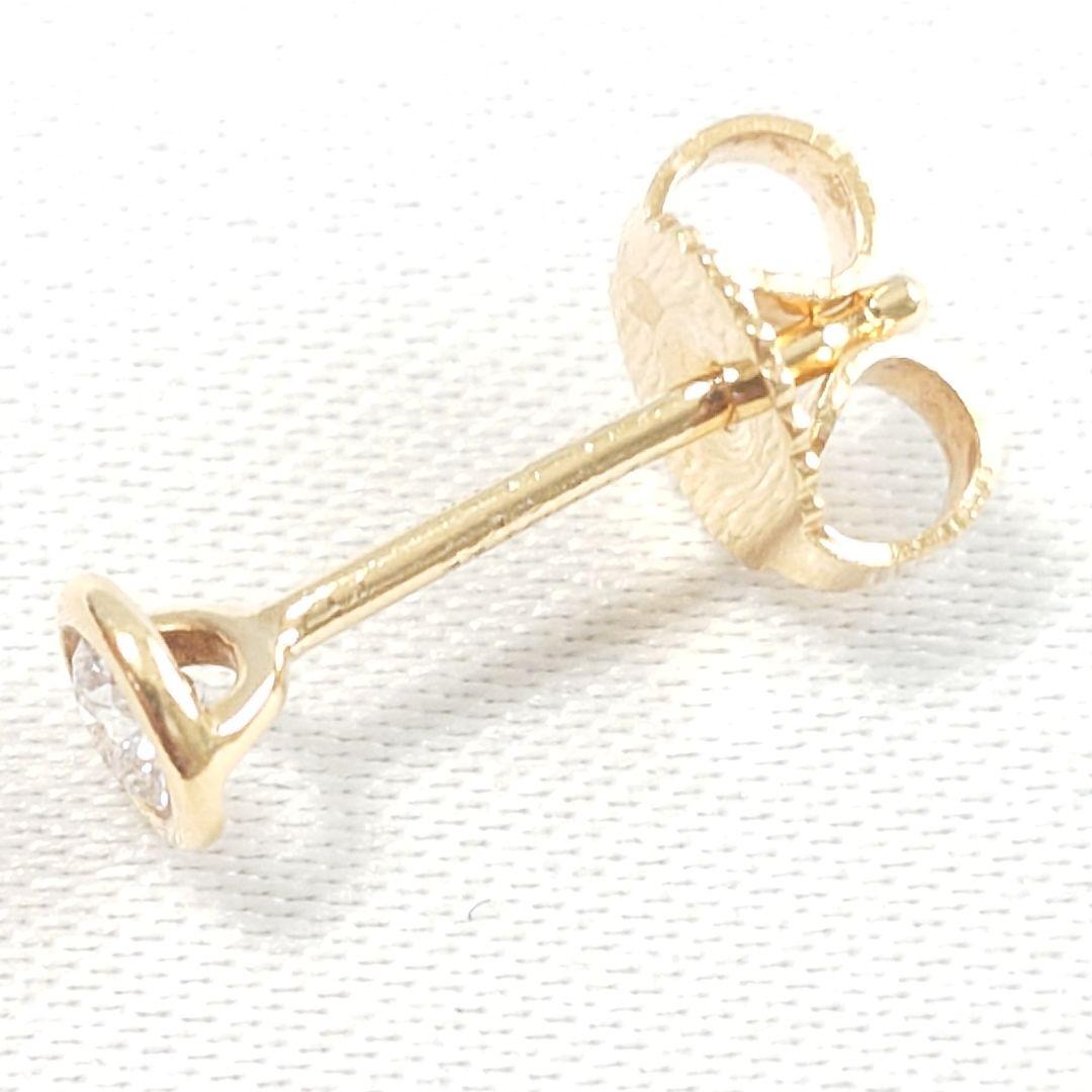 ティファニー K18 バイザヤード ダイヤ ピアス 片耳用 7147