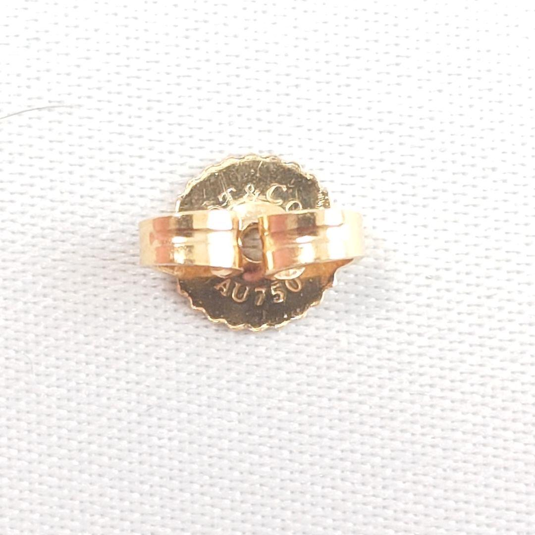 ティファニー K18 バイザヤード ダイヤ ピアス 片耳用 7147