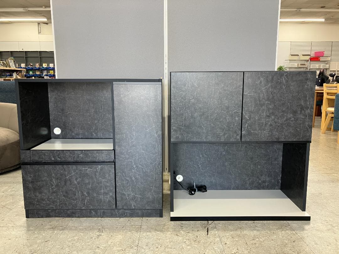 食器棚 ブラック