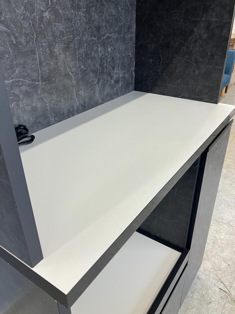 食器棚 ブラック