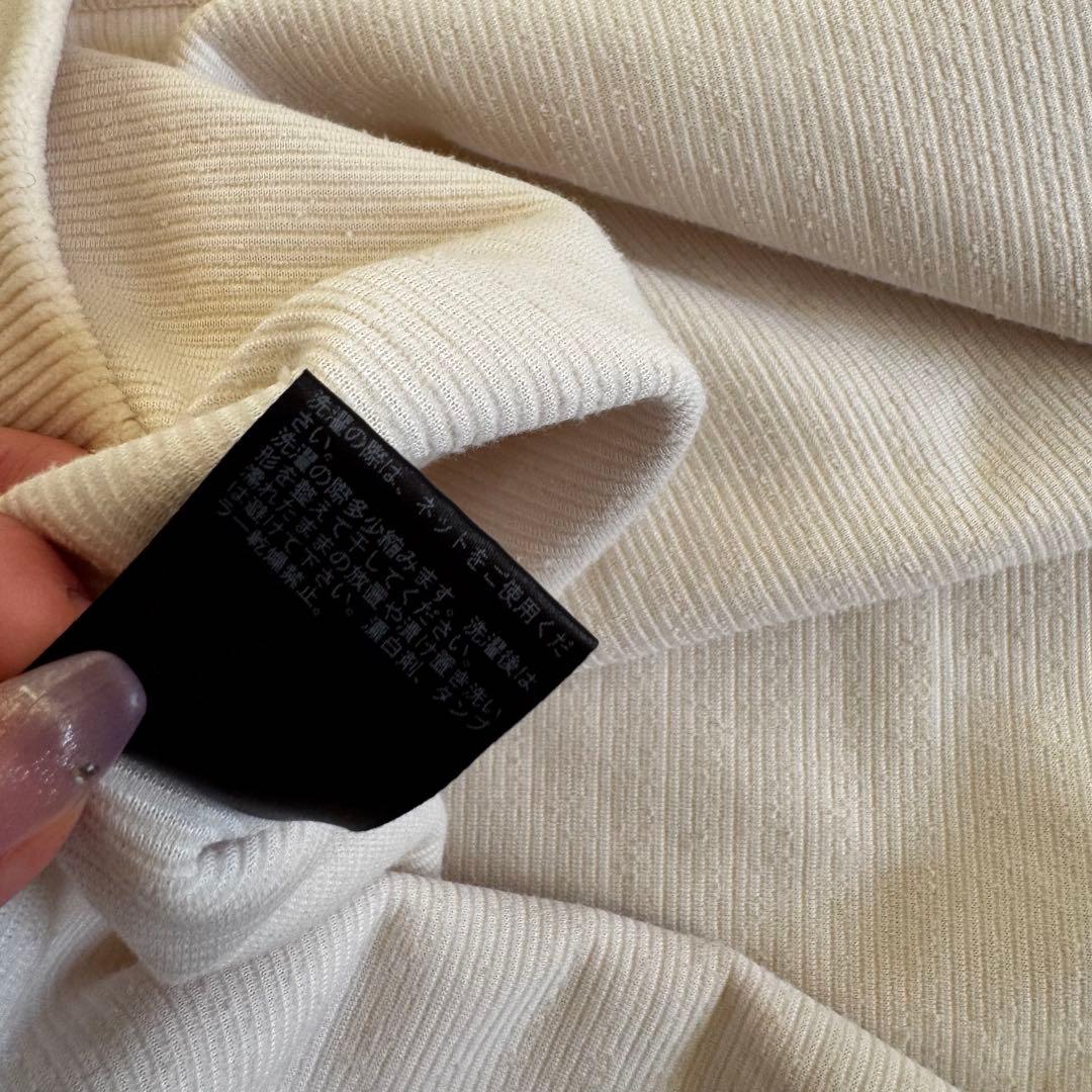 【美品✨】PHEENY コーデュロイ トップス アイボリー サイドスリット