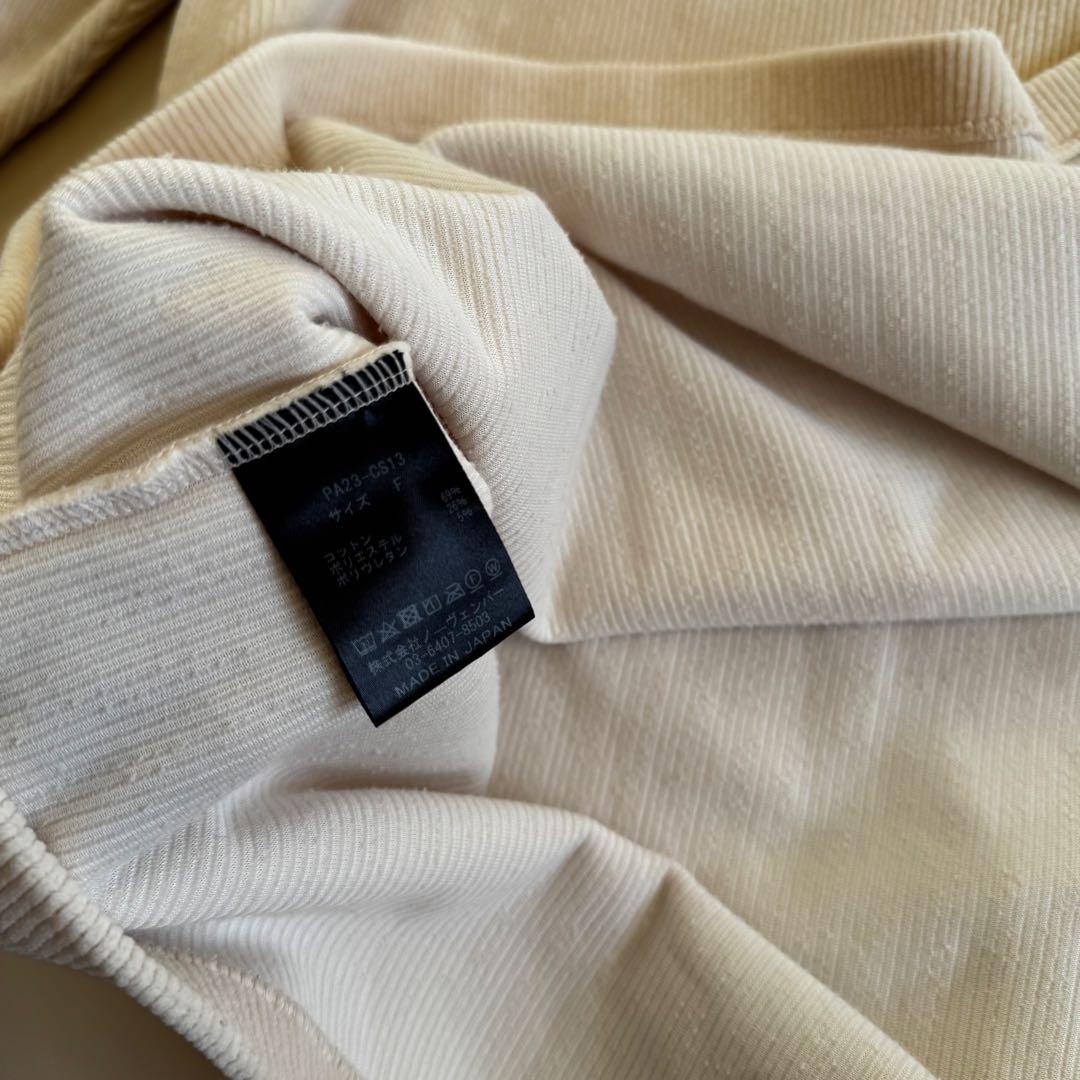 【美品✨】PHEENY コーデュロイ トップス アイボリー サイドスリット