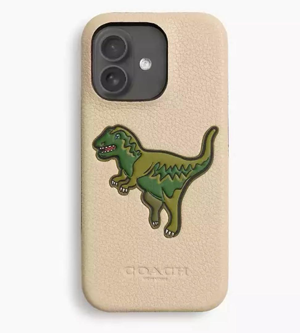 コーチ☆新品☆COACH レキシー iPhone16 ケース/レザー アイボリー