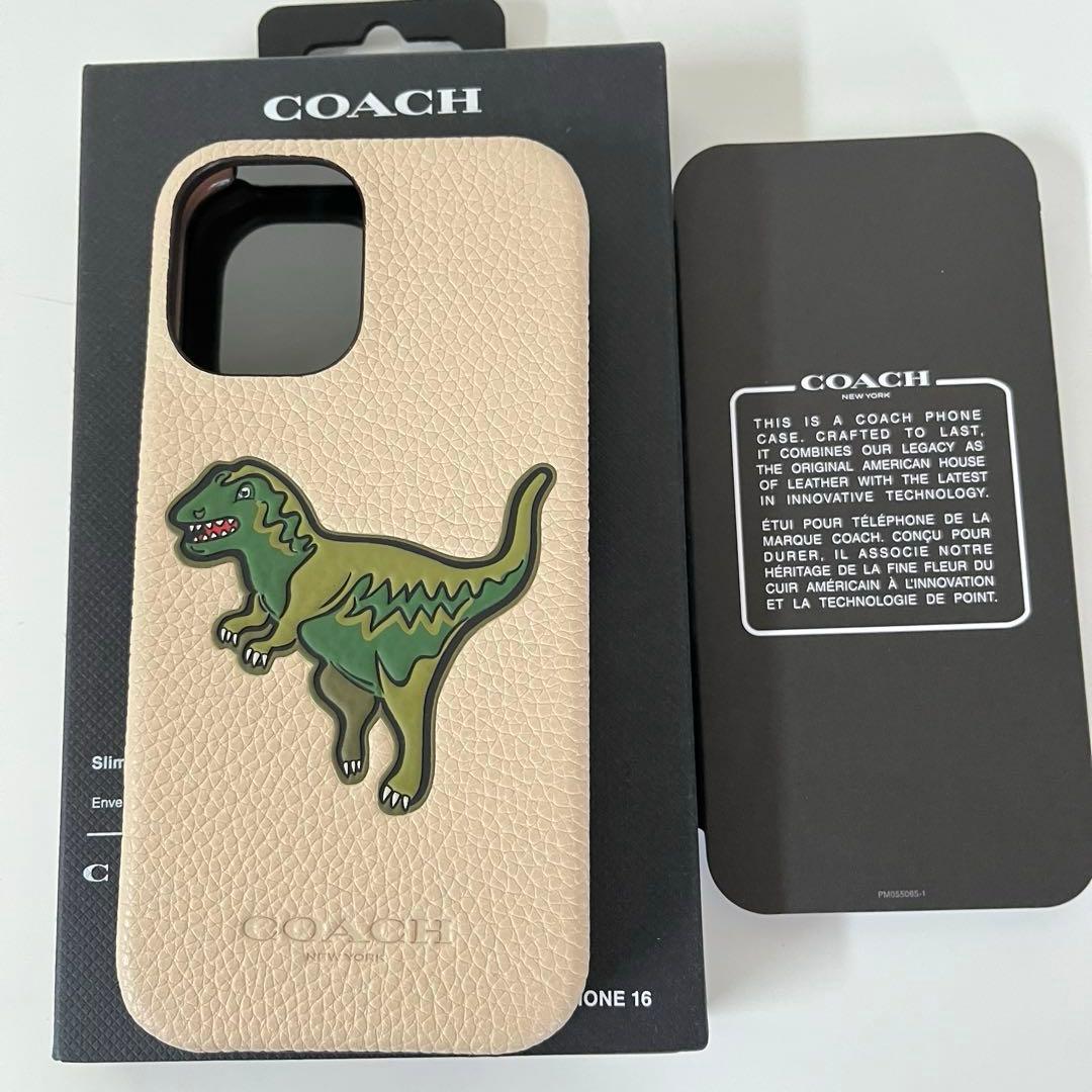 コーチ☆新品☆COACH レキシー iPhone16 ケース/レザー アイボリー