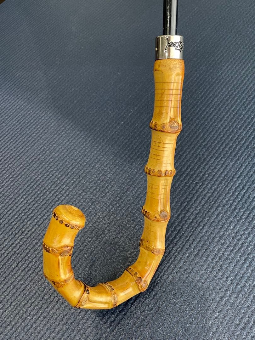 美品 ヴィヴィアンウエストウッド 雨傘 水彩画柄 長傘 バンブーハンドル