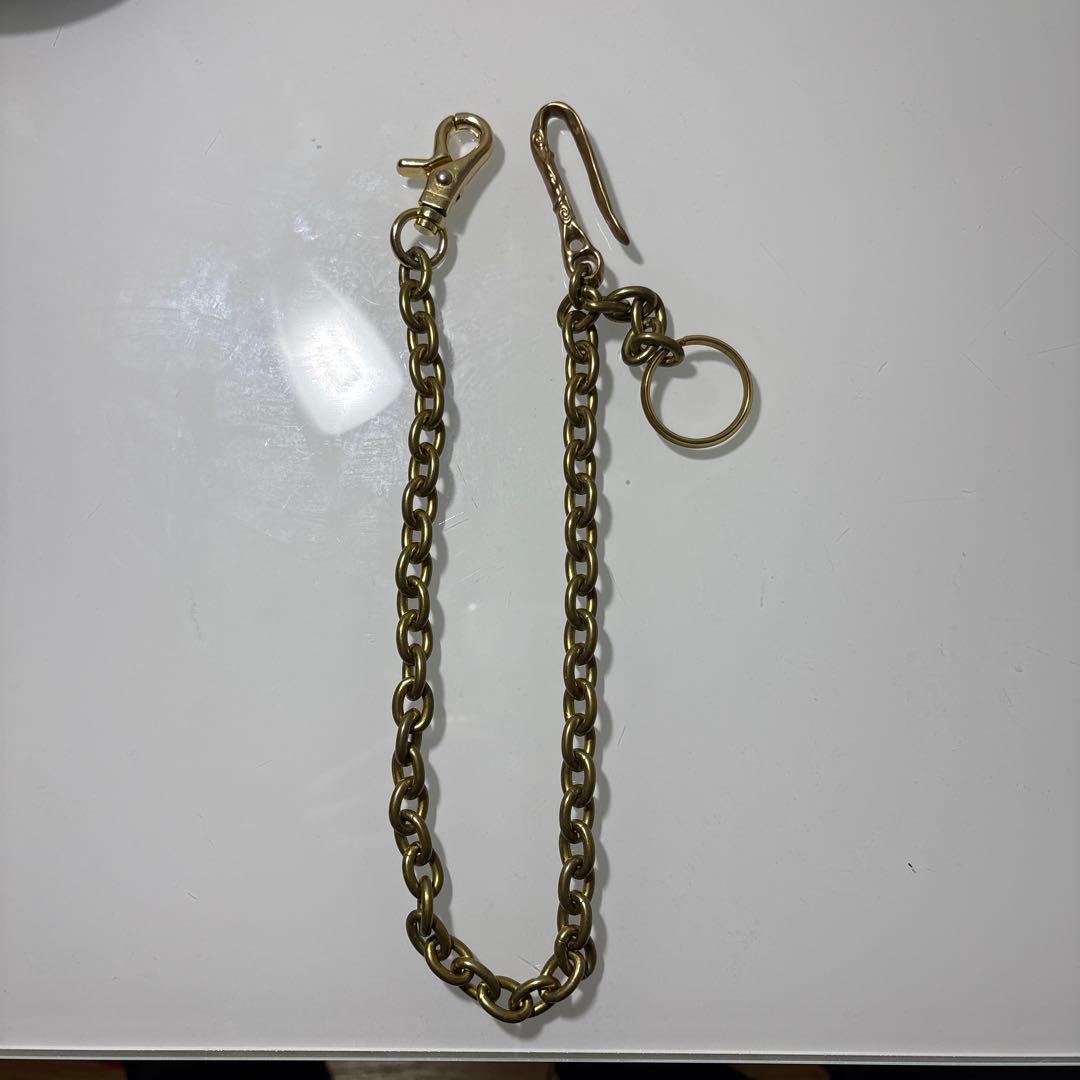 ヤンさん着用真鍮ウォレットチェーン ビンテージスタイル 約45cm