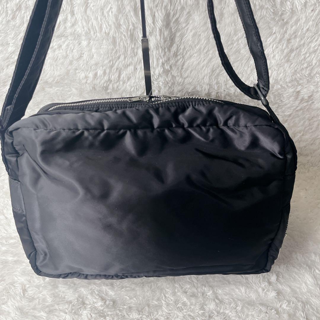 美品 ポーター タンカー XL 二層式 ショルダーバッグ ブラック 大容量 黒