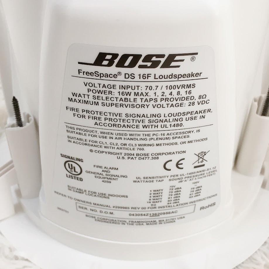 3点セット！ BOSE DS16F 天井埋め込み型スピーカー 音響機器 ボーズ