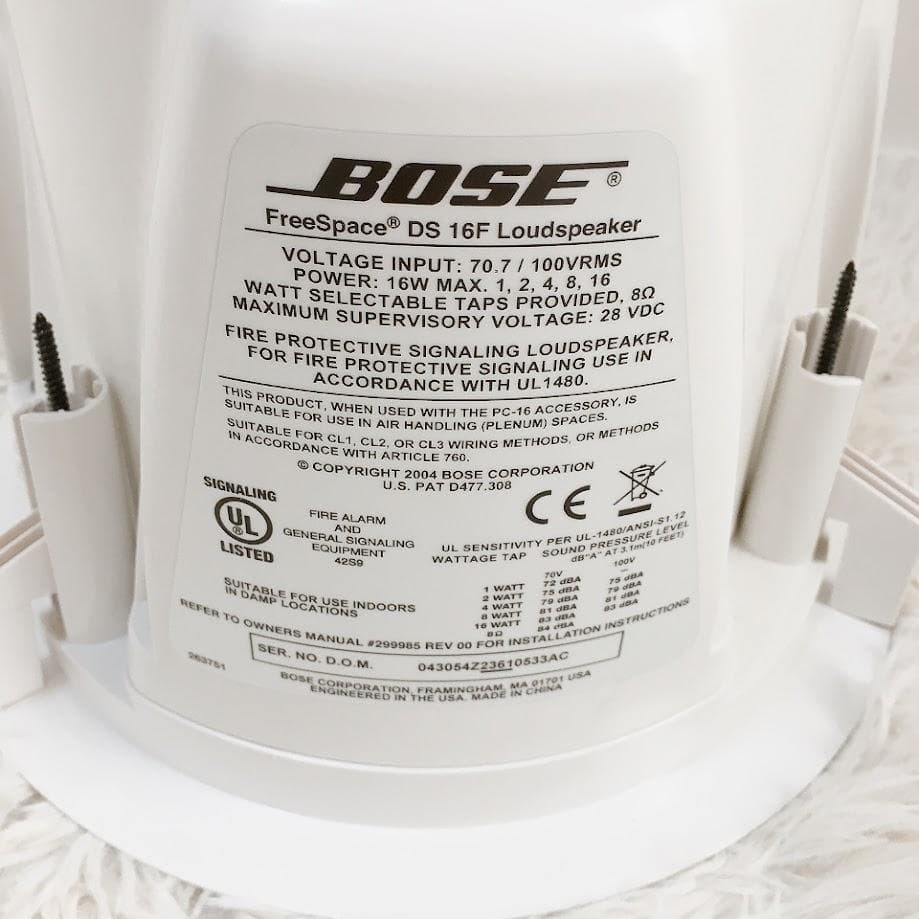 3点セット！ BOSE DS16F 天井埋め込み型スピーカー 音響機器 ボーズ