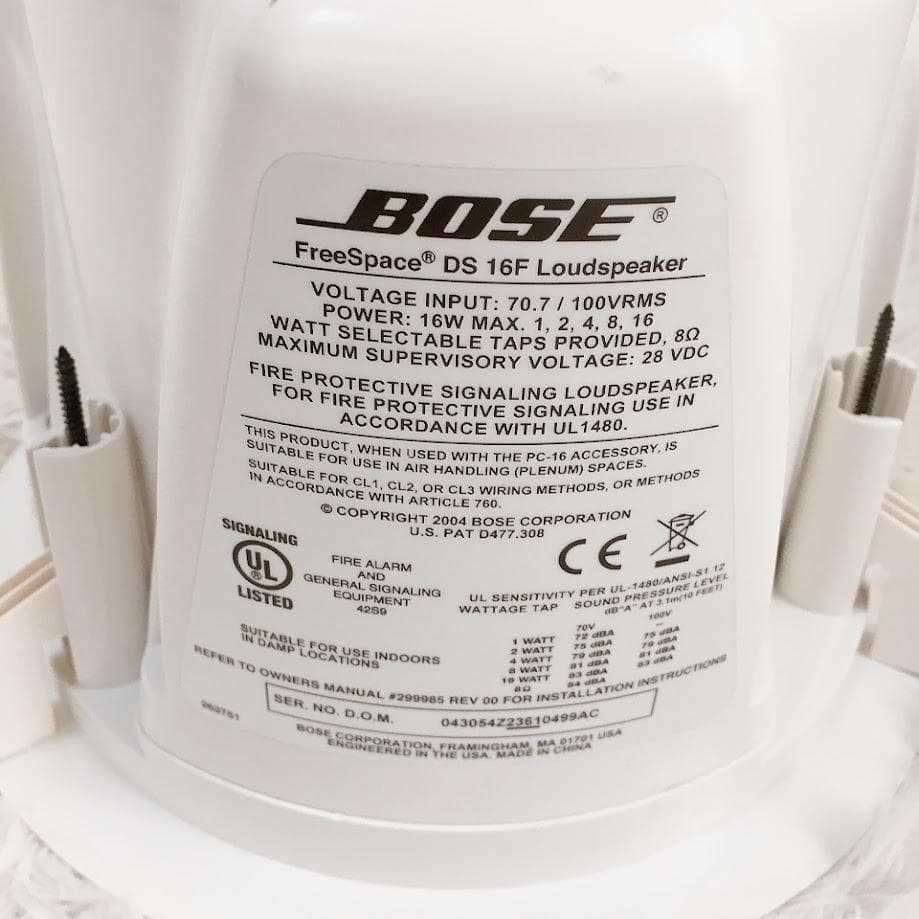 3点セット！ BOSE DS16F 天井埋め込み型スピーカー 音響機器 ボーズ