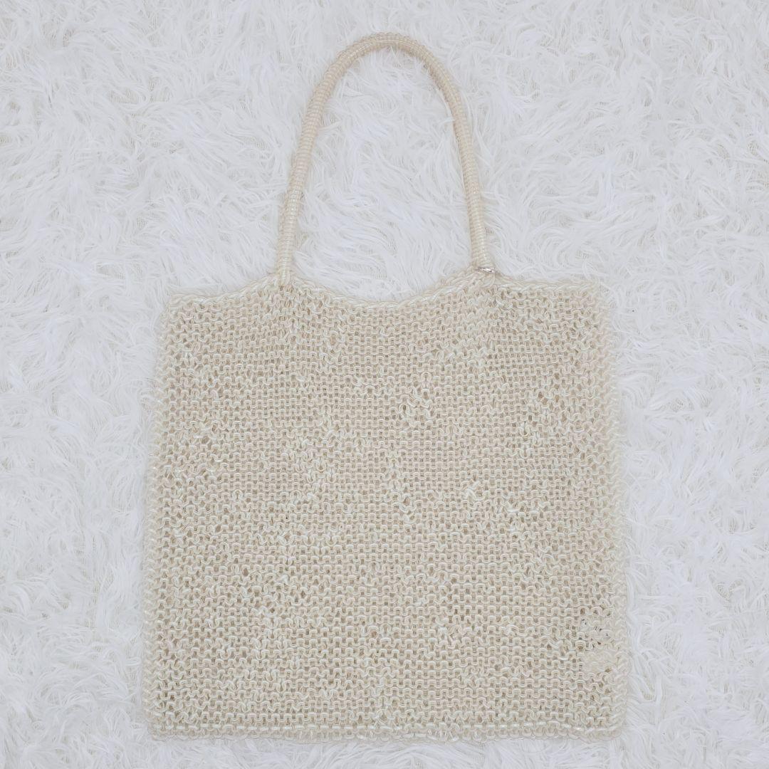 未使用級✨アンテプリマ ワイヤーバッグ ハンドバッグ トートバッグ スクエア 白