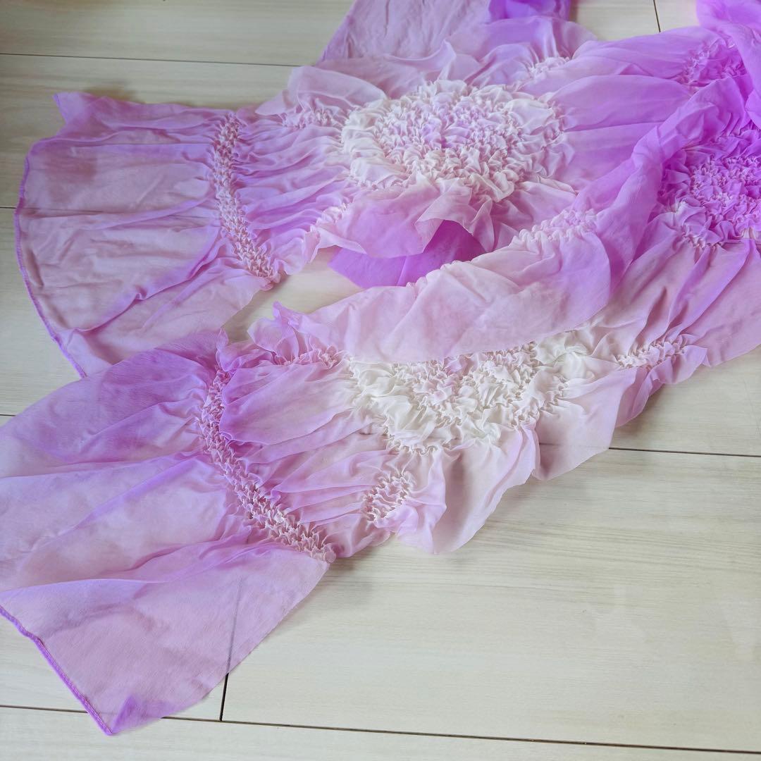 大人　浴衣ドレス　セパレート　花柄 ピンク 浴衣・帯セット