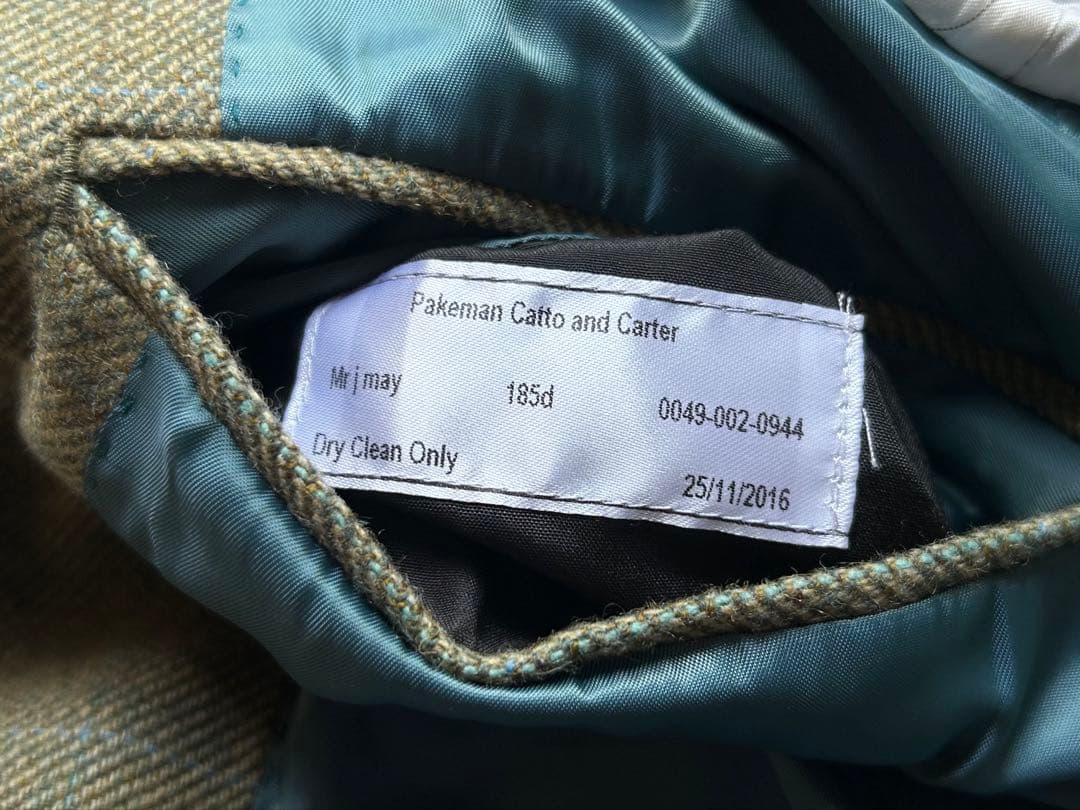 ジャケット・アウター PAKEMAN CATTO & CARTER Tweed Jacket