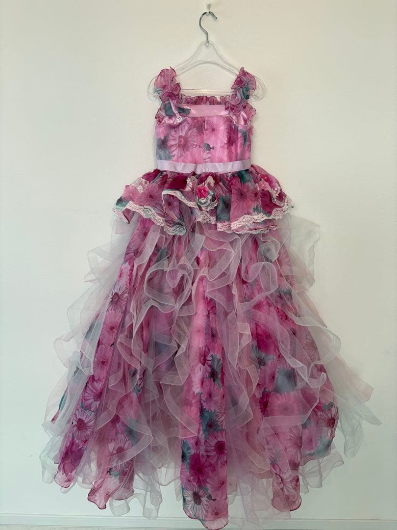 120 ドレス　ピンク　写真 スタジオ　写真館 5 アイクリア　子供　キッズ