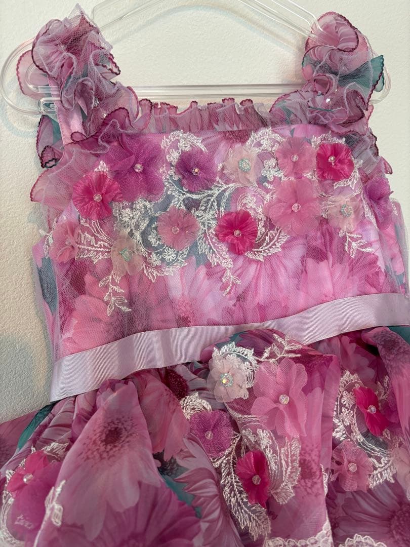 120 ドレス　ピンク　写真 スタジオ　写真館 5 アイクリア　子供　キッズ