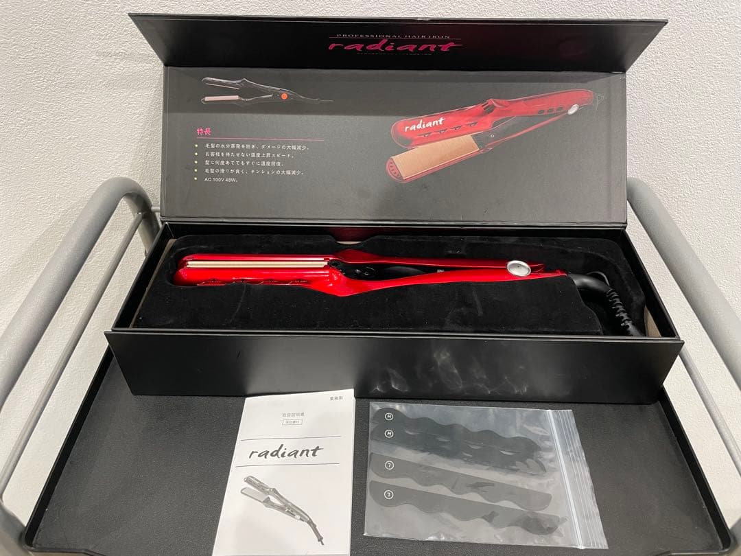 radiant ストレートヘアアイロン レッド 35mm ジャンク品