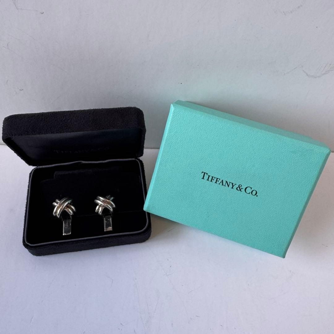 Tiffany ティファニー SV925 シグネチャー カフス 箱付