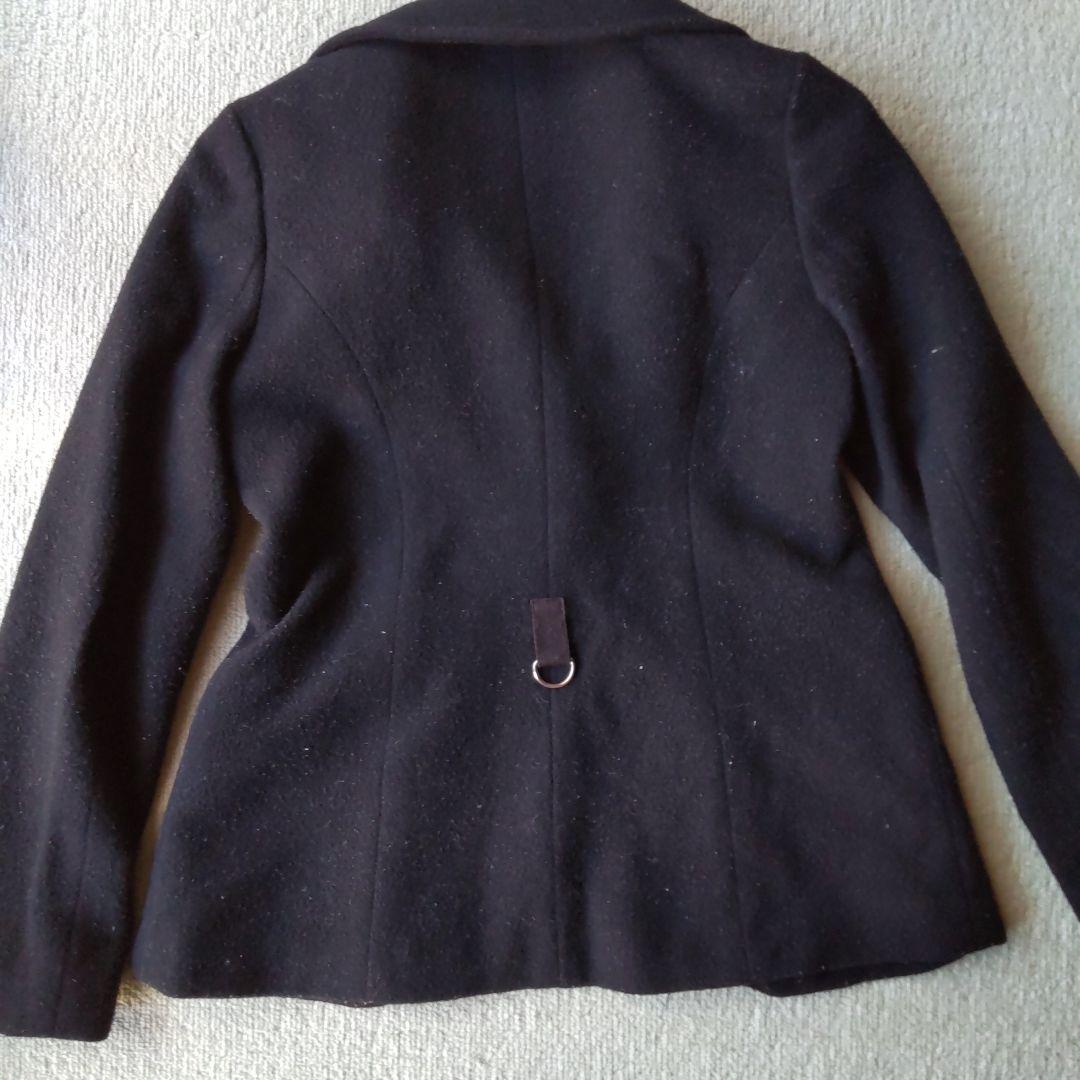 【PEACE NOW】猫耳フード付きブラックショートコート