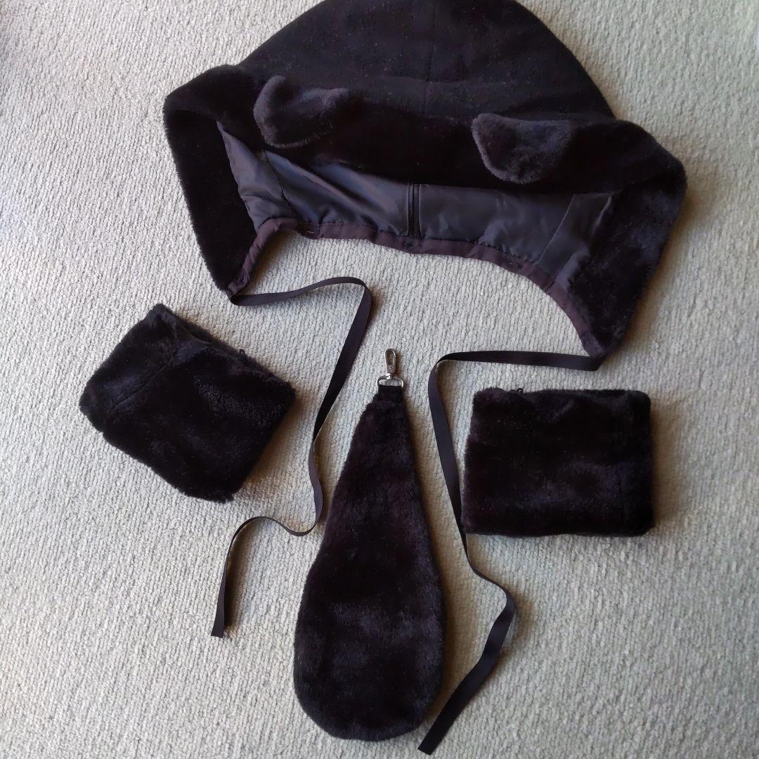 【PEACE NOW】猫耳フード付きブラックショートコート