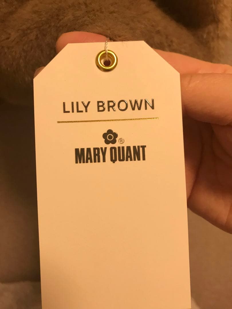 完売品【LILY BROWN×MARY QUANT】ビジュー釦ファーコート