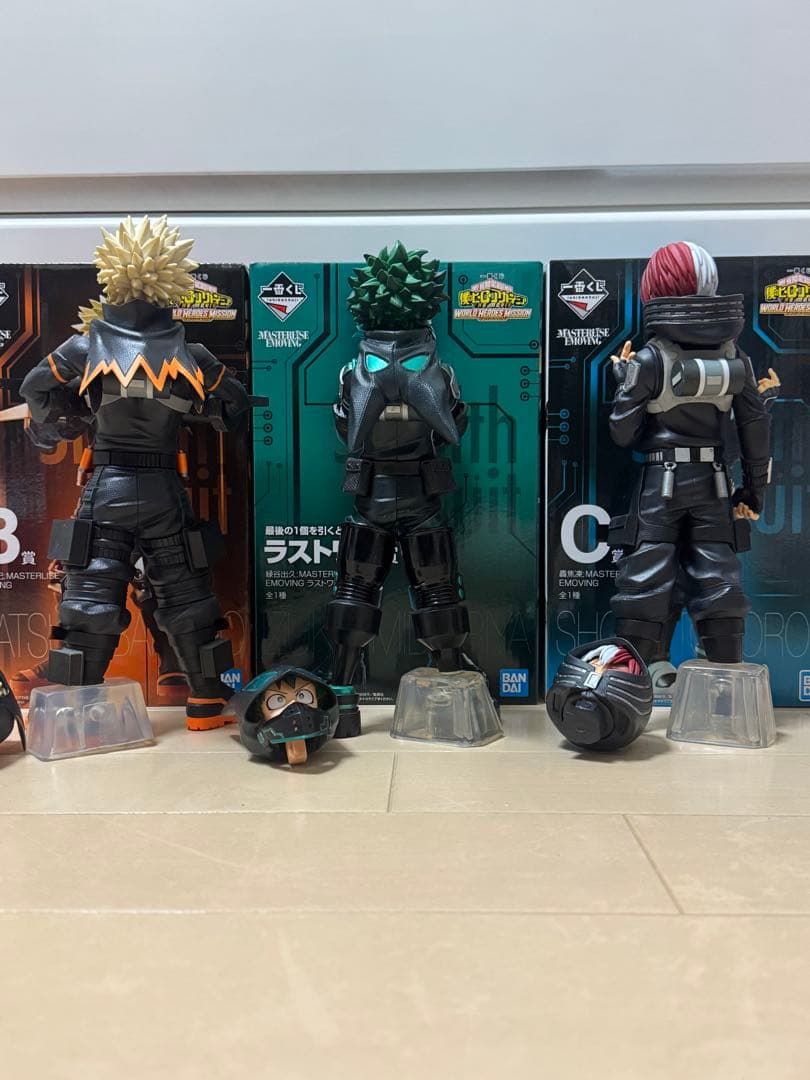 僕のヒーローアカデミア フィギュアセット 緑谷 爆豪 轟 か(週末までの販売)