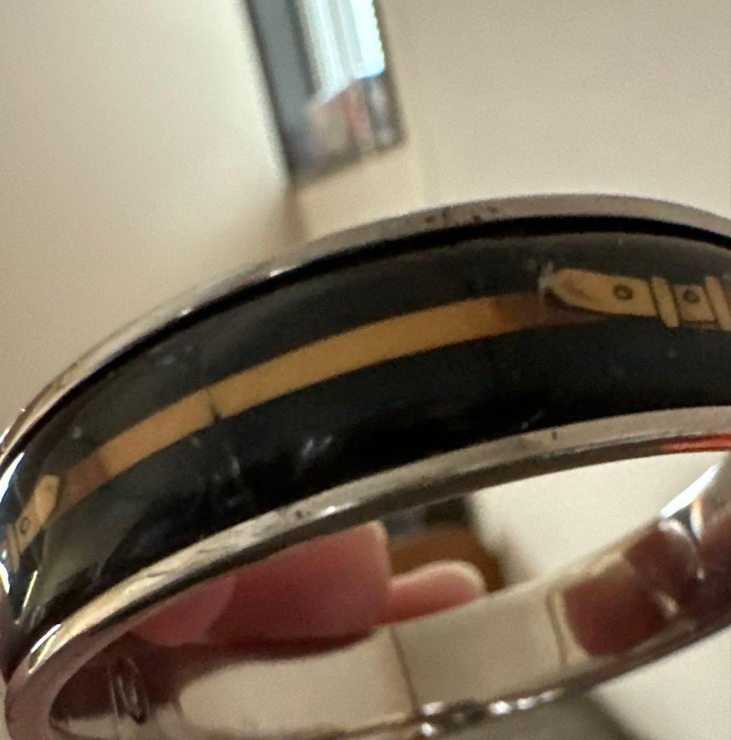 HERMES エルメス❤訳あり　ロック エマイユ バングル ベルトモチーフ柄