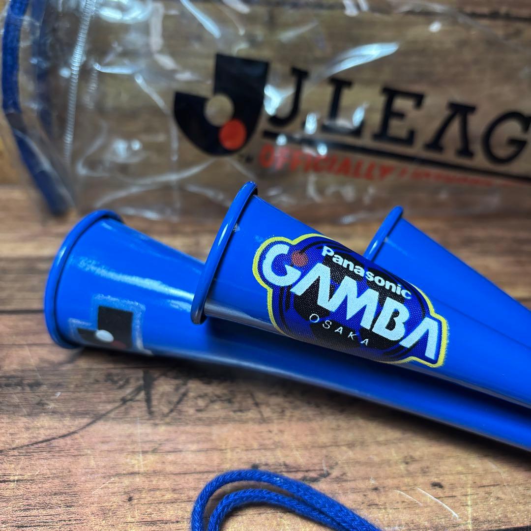 パナソニック ガンバ大阪 金属製4連チアホーン ブブゼラ jリーグ 応援 グッズ