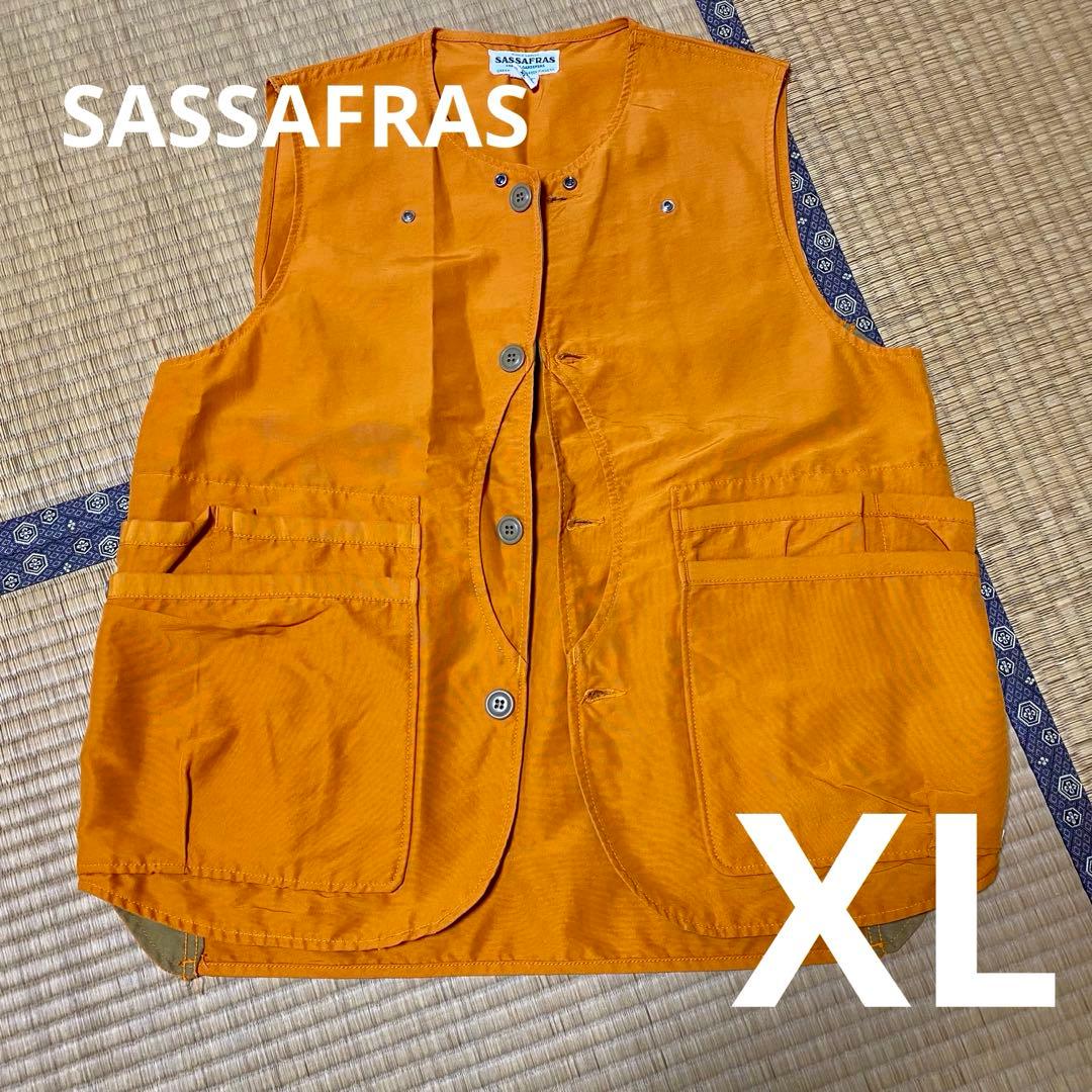 ササフラス ハンティングベスト XL オレンジ
