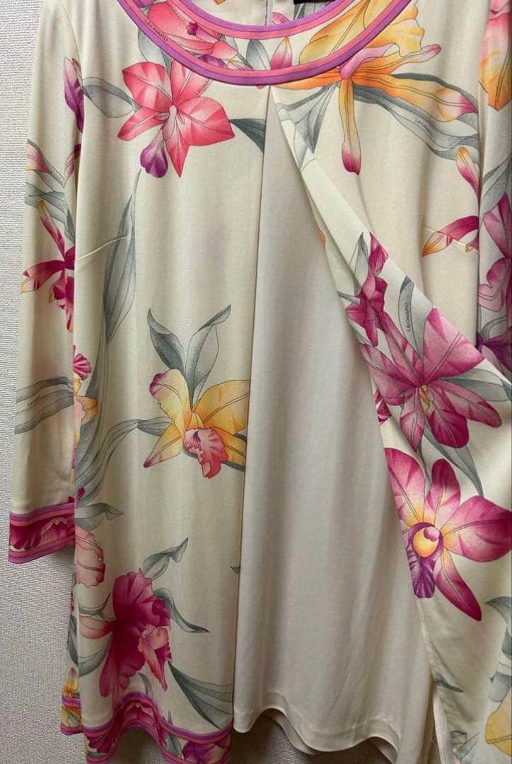 LEONARD 花柄長袖チュニック