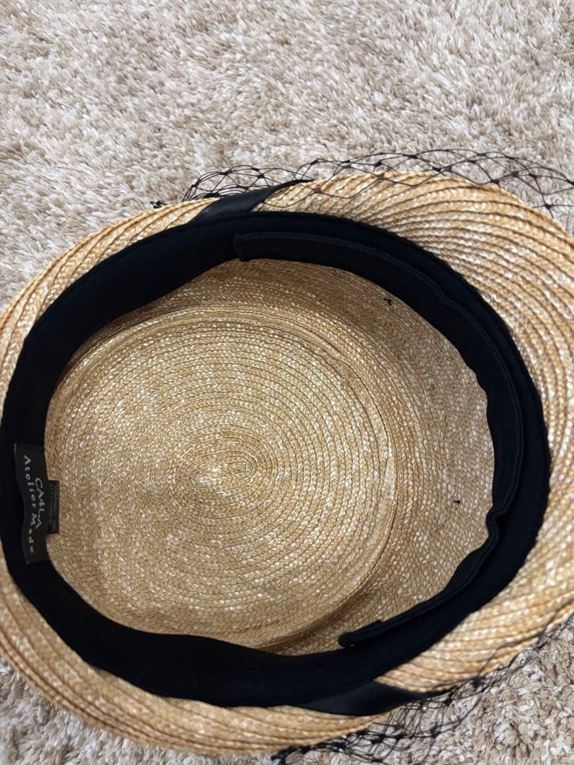 新品　CA4LA 麦わら　キャスケット