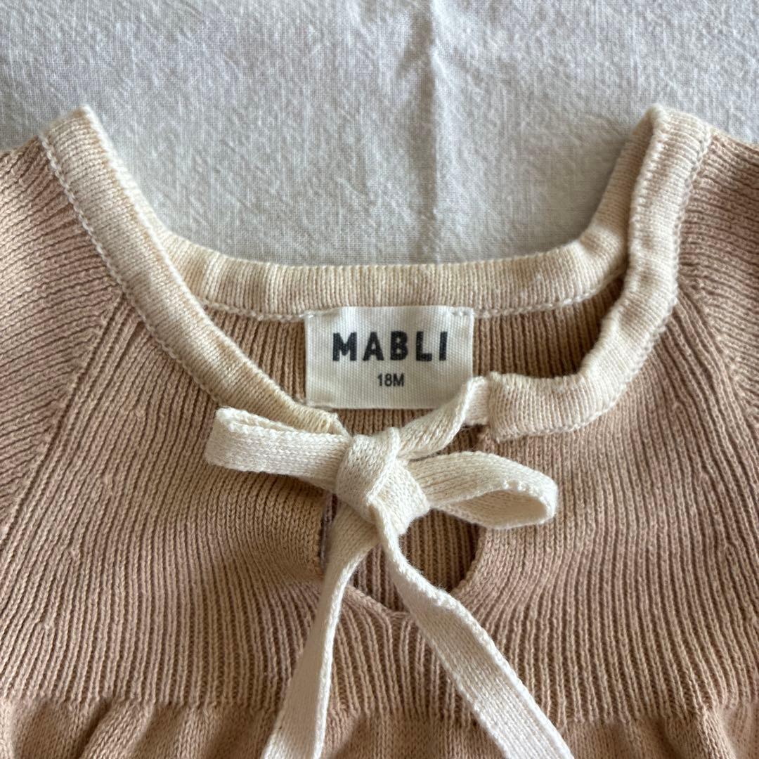 mabli ロンパース ボンネット セット