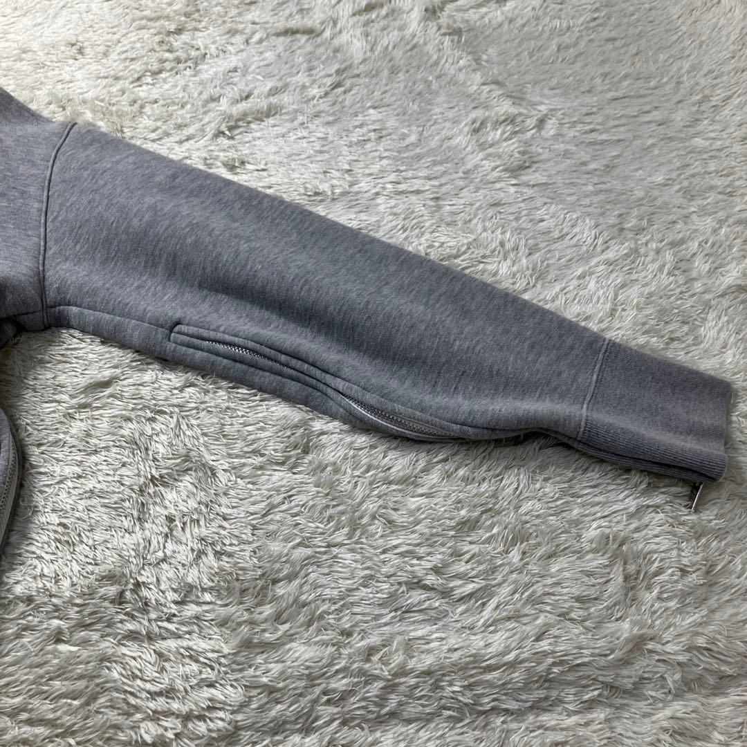 希少デザイン✨　サカイ ジップアップ 　刺繍　トレーナー　スエット グレー　2