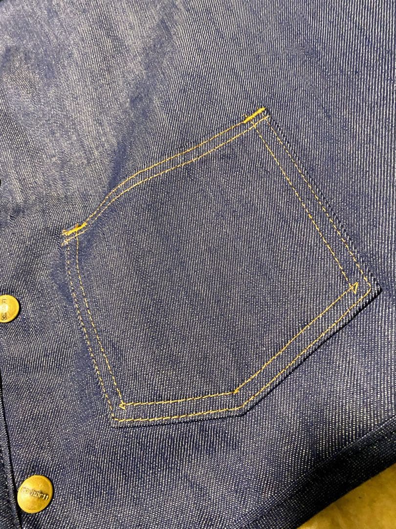 ★好デザイン‼️神サイズ★70s USA製 カーハート ボア付デニムベスト XL‼️