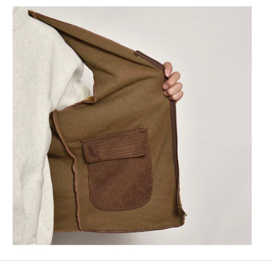 US オリジナル　Barbour フリースジップアップベスト ブラウン