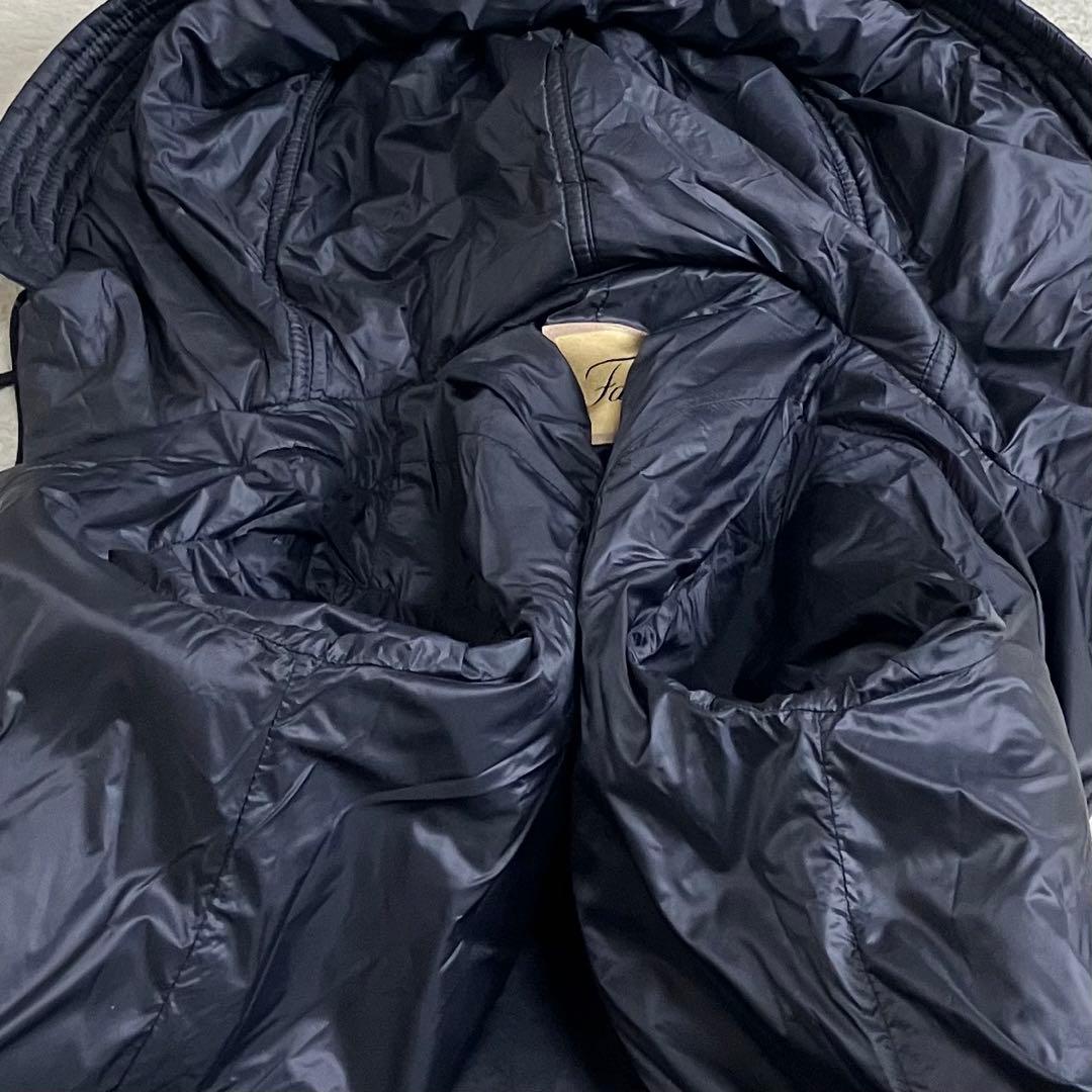 Fay フェイ　TOD'S レイヤードニット切替ウールコート　グレー　イタリア製