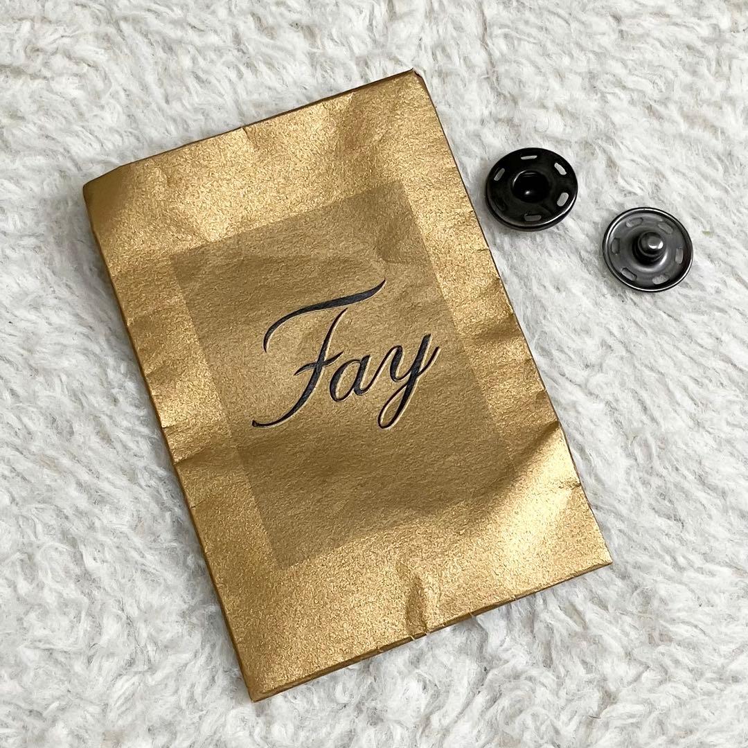 Fay フェイ　TOD'S レイヤードニット切替ウールコート　グレー　イタリア製