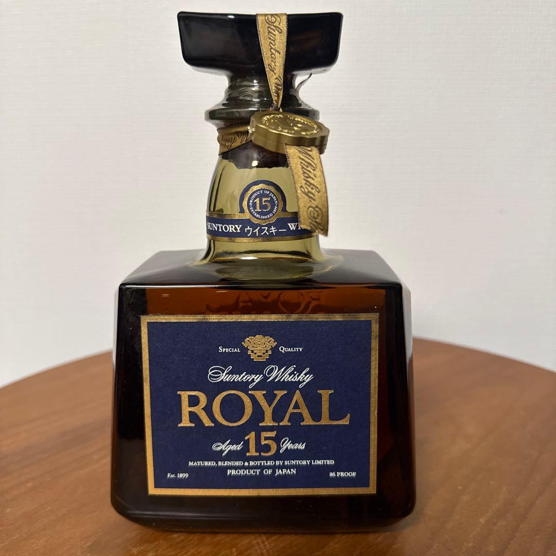 【未開栓・箱付】サントリー ウイスキー ローヤル プレミアム 15年 青ラベル