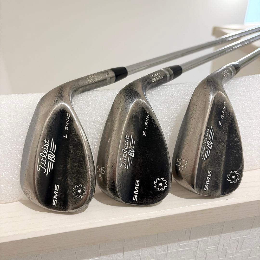 タイトリスト ボーケイSM6 ジェットブラックウェッジ3本セット