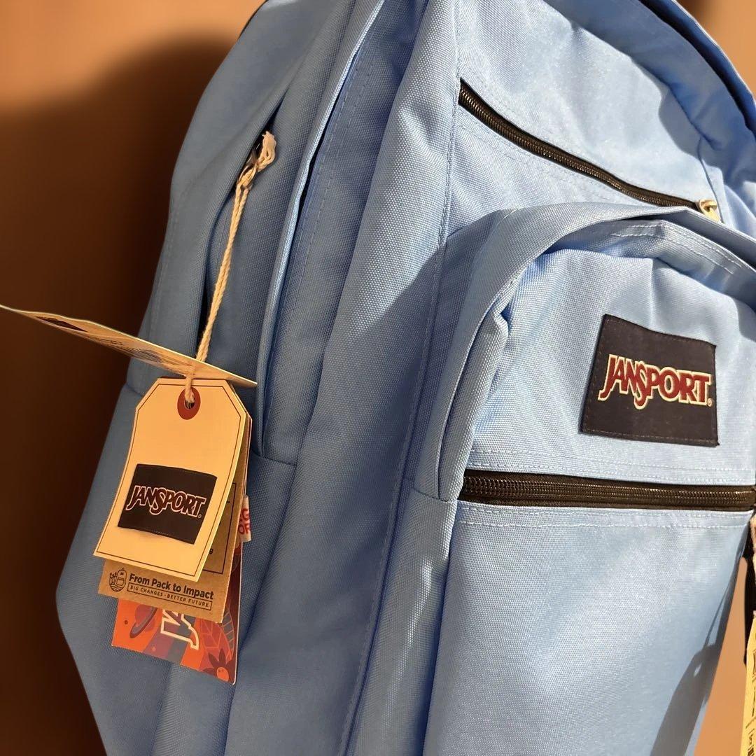 【新品タグ付き】JANSPORT XL 青 リュック・バックパック　ライトブルー