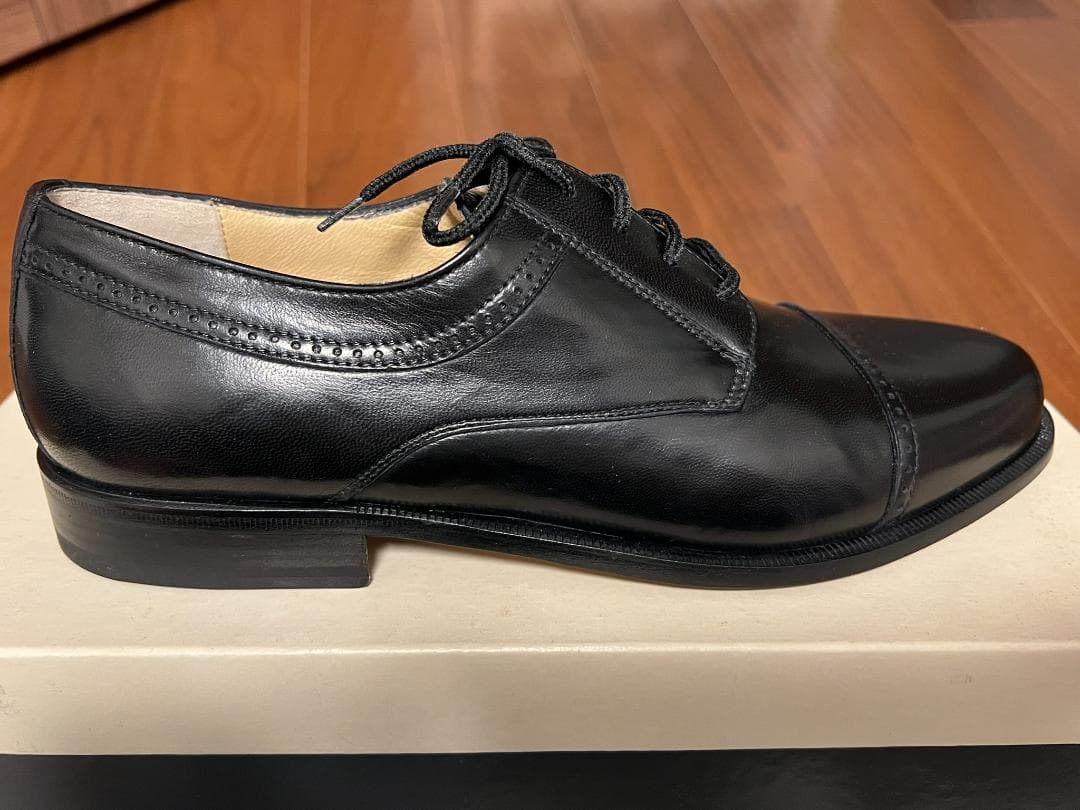 未使用バリー BALLY ストレートチップ　黒　7.5EEE