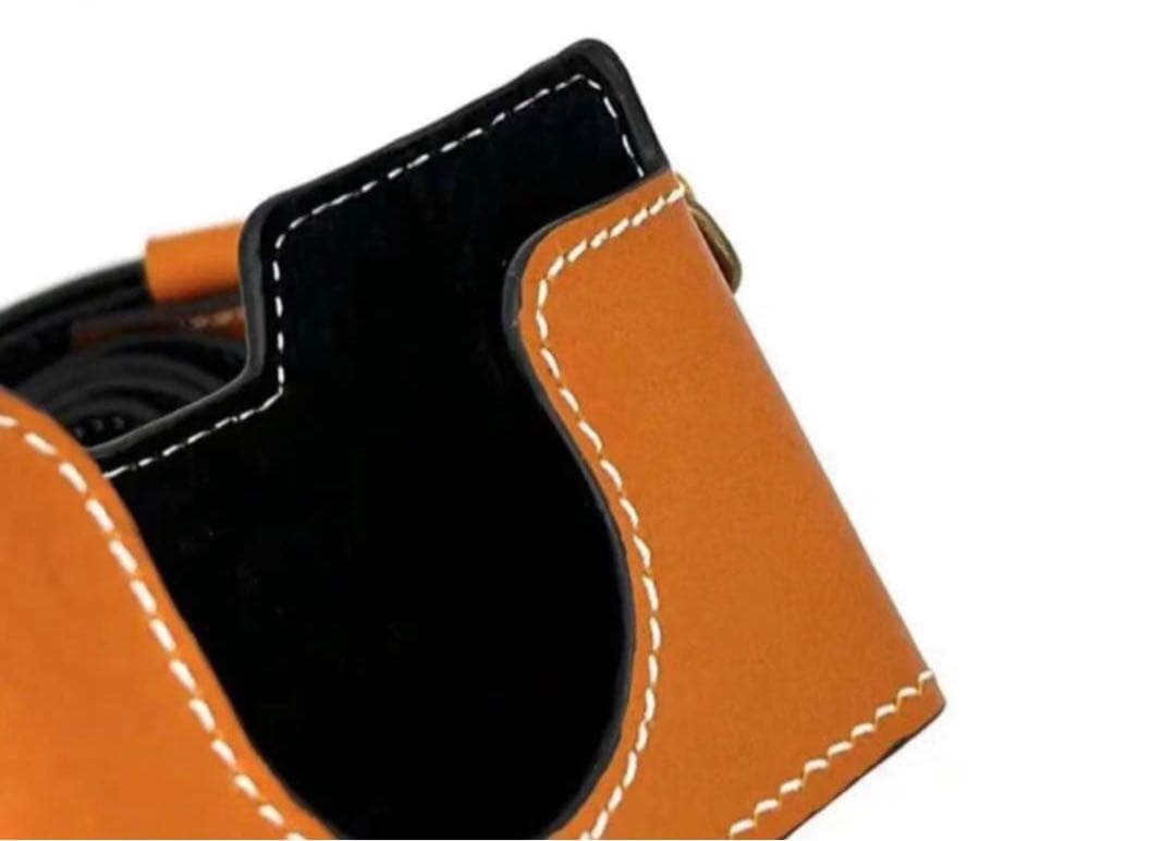 新品 本革 カメラケースとストラップ CONTAX T3用